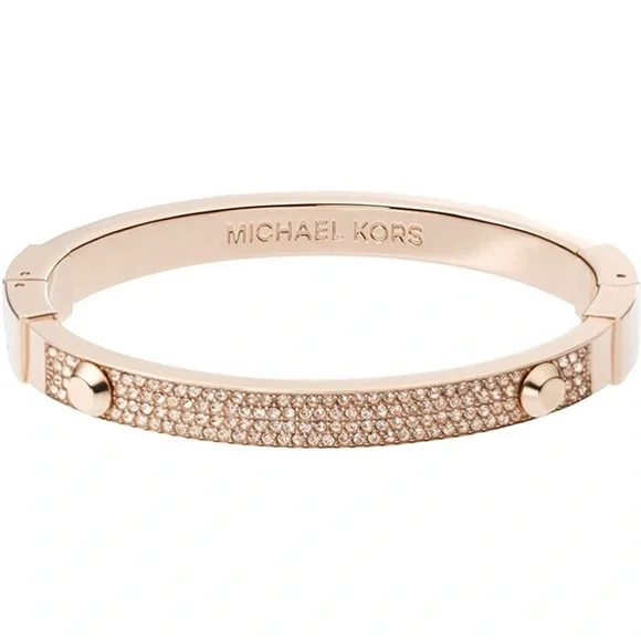 Kors Brilliance Michael Kors Rose Gold Bangle Bracelet MICHAEL
